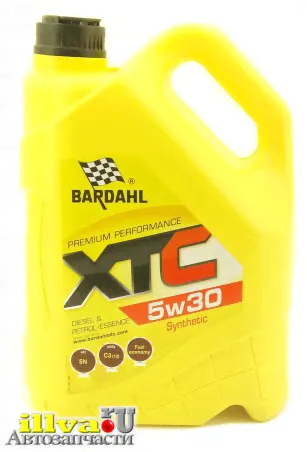 Моторное масло BARDAHL (Бардаль) 5W30 XTC SN (синтетика) 5 литров, 36313-0
