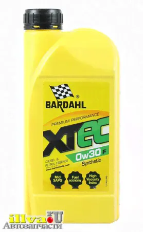 Моторное масло BARDAHL синтетическое XTEC 0W-30 F 1 л-0