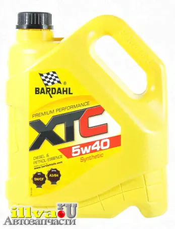 Моторное масло BARDAHL 5W40 XTC SN/CF синтетика 4 литра, 36162-0