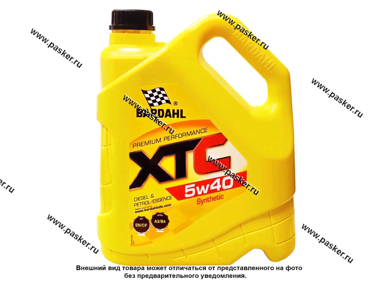 Масло BARDAHL 5W40 XTC API SN/CF ACEA A3/B4 4л син