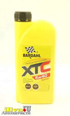 Моторное масло BARDAHL Бардаль 5W40 XTC SN/CF синтетика 1 литр, 36161-0